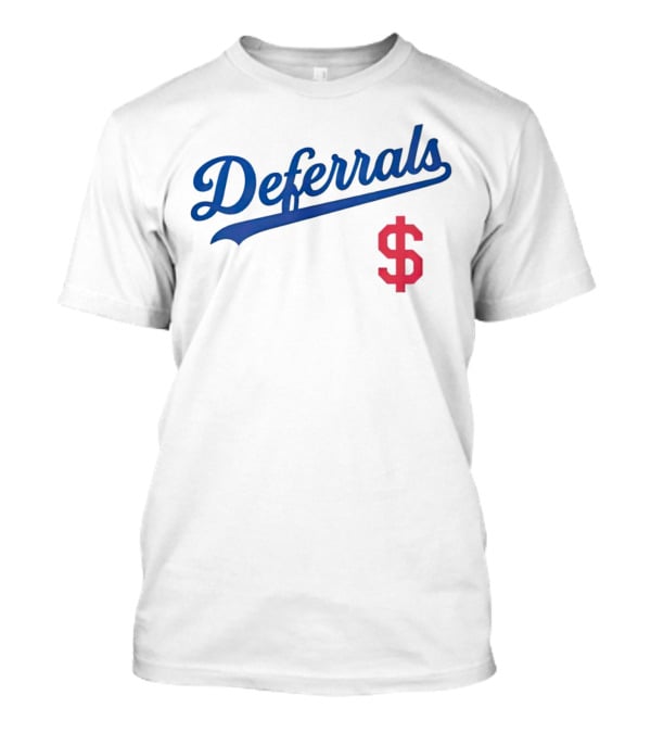 Los Angeles Deferrals Baseball Dollar Sign T-Shirt