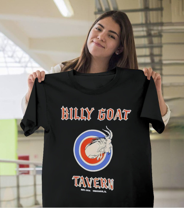 Billy Goat Tavern Chicago Est. 1934 Goat Circle Emblem T-Shirt