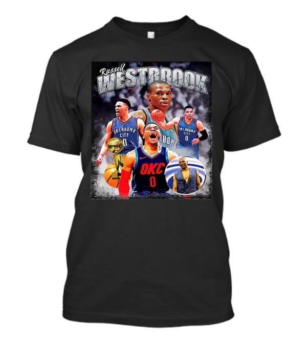 Russell Westbrook Oklahoma City Thunder NBA Vintage 80s Champion T-Shirt