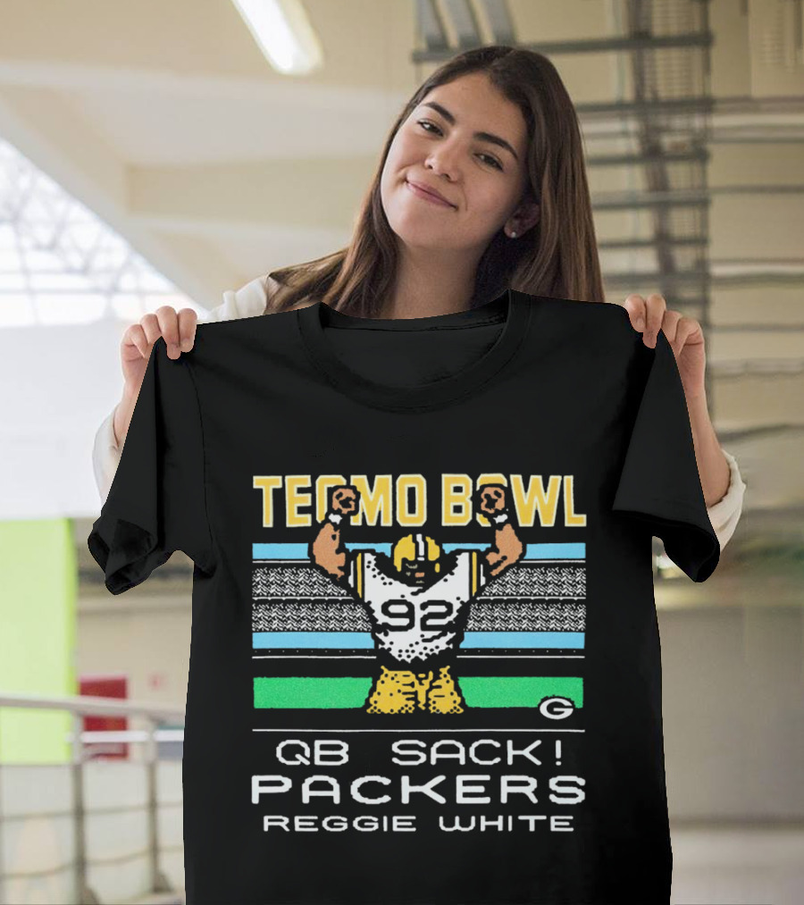 Tecmo Bowl QB Sack Packers Reggie White 92 T-Shirt