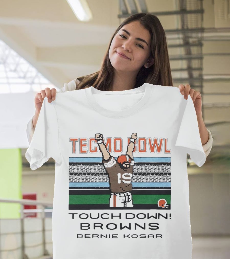 Tecmo Bowl Touchdown Browns Bernie Kosar T-Shirt