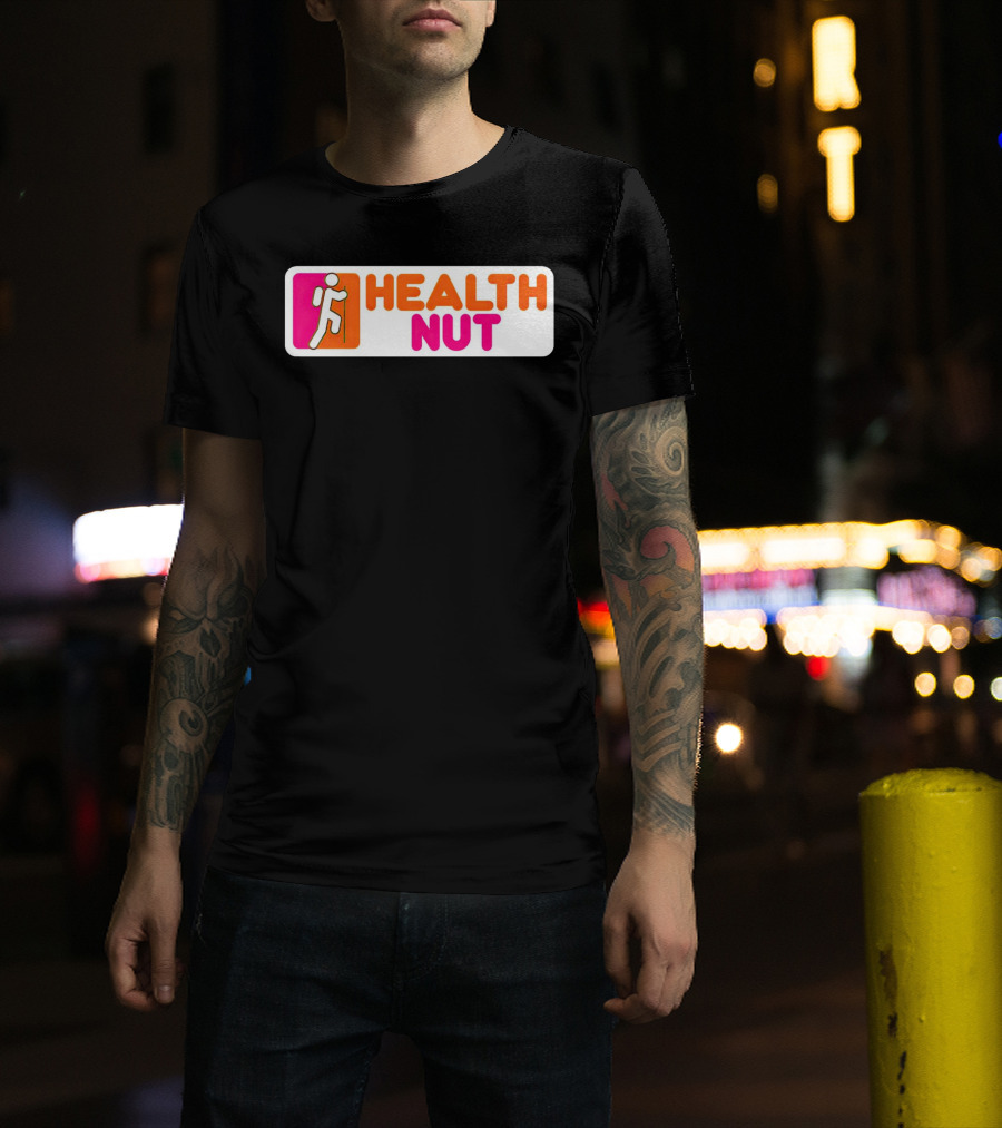 Health Nut Dunkin’ Donuts Logo Mashup T-Shirt