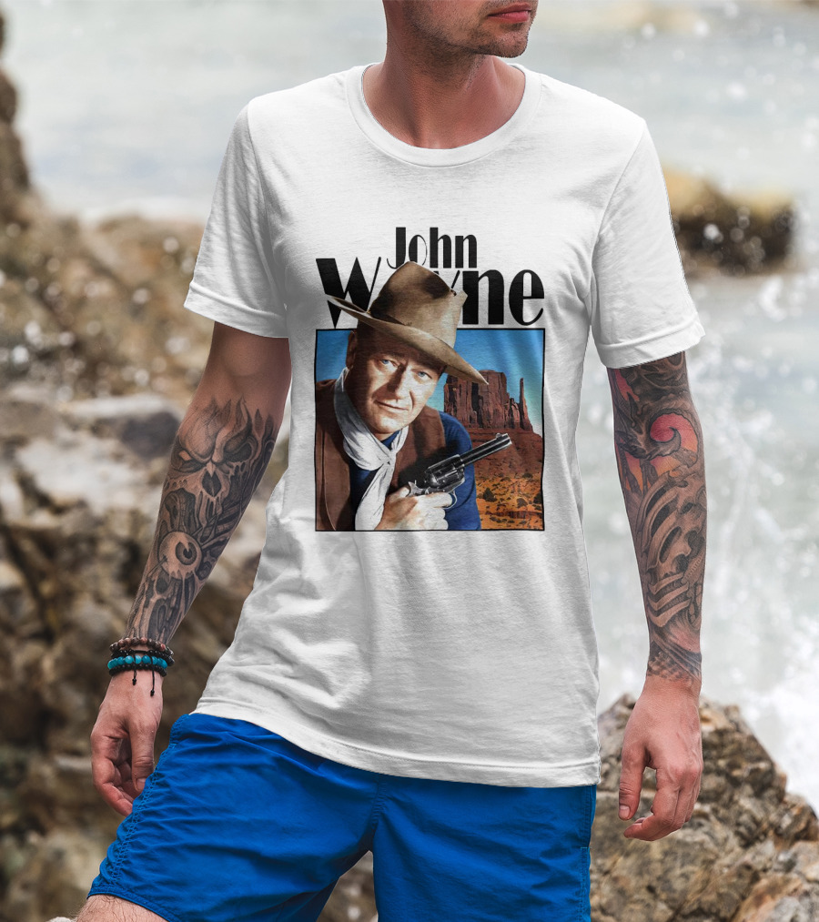 John Wayne Cowboy Western Movie Legend T-Shirt