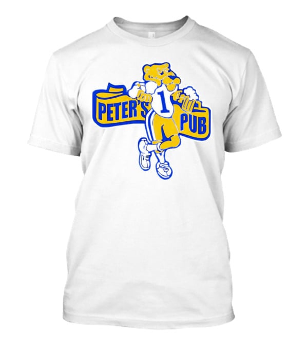 Peter's Pub Pittsburgh Mascot Holding Steins T-Shirt