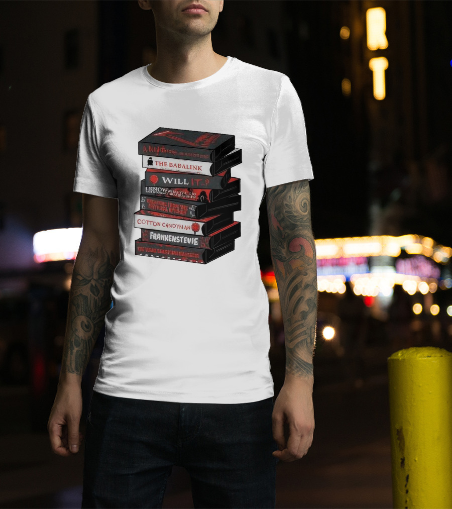 A Nightmare On Elm Street The Babalink Will It Labyrinth Of The Odd Video Summer Obstacle Course Cotton Candyman Frankenstein Stevie T-Shirt