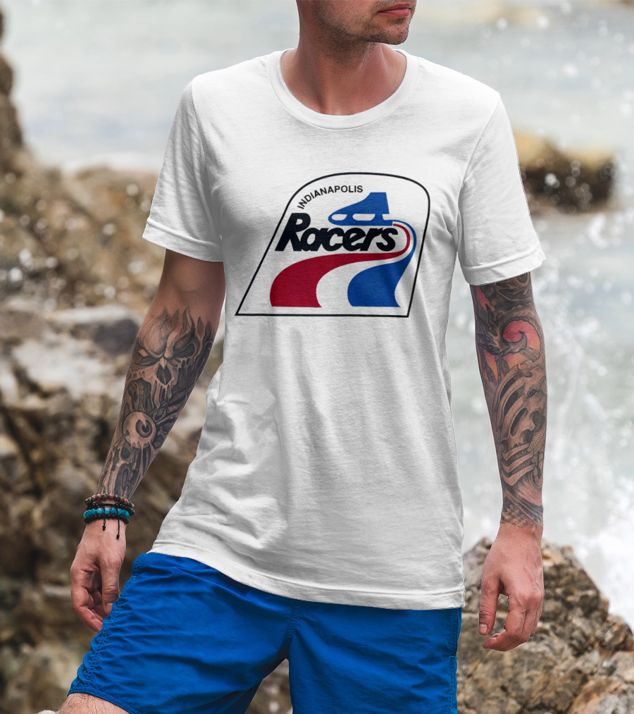 Indianapolis Racers Logo World Hockey Association T-Shirt