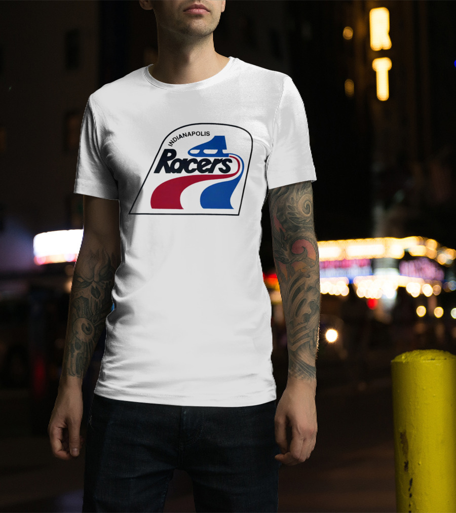 Indianapolis Racers Logo World Hockey Association T-Shirt