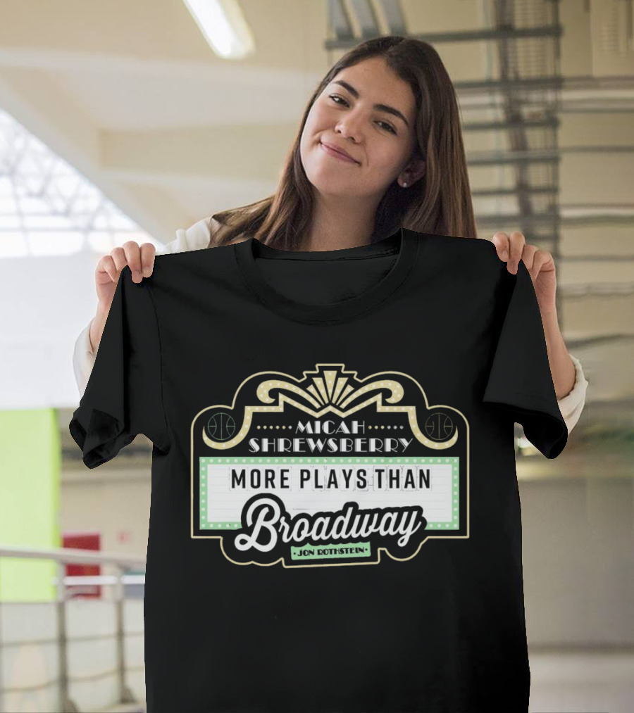 Micah Shrewsberry More Plays Than Broadway Jon Rothstein T-Shirt