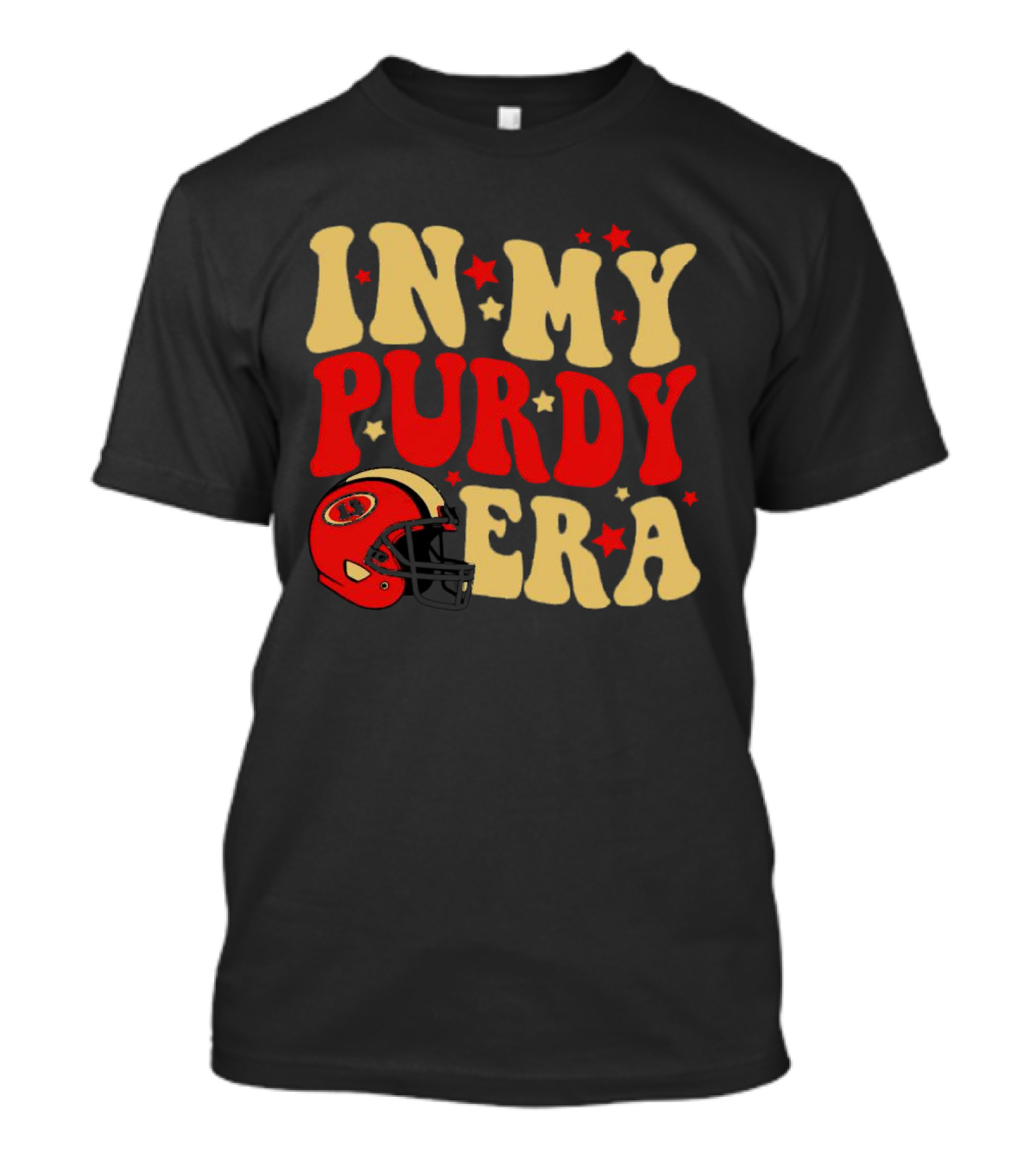 San Francisco 49ers In My Purdy Era Football Helmet Stars T-Shirt