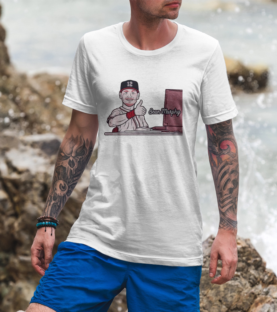 Sean Murphy Thumbs Up Baseball Player 12 Computer Desk T-Shirt