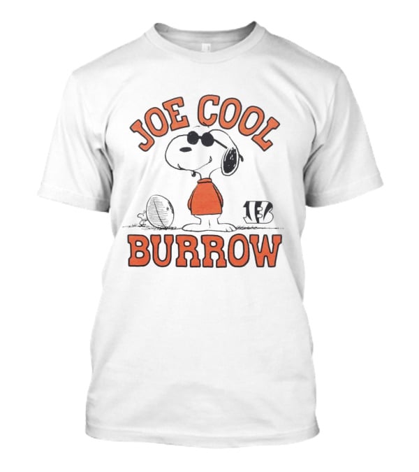 Joe Cool Snoopy Burrow Bengals Football T-Shirt