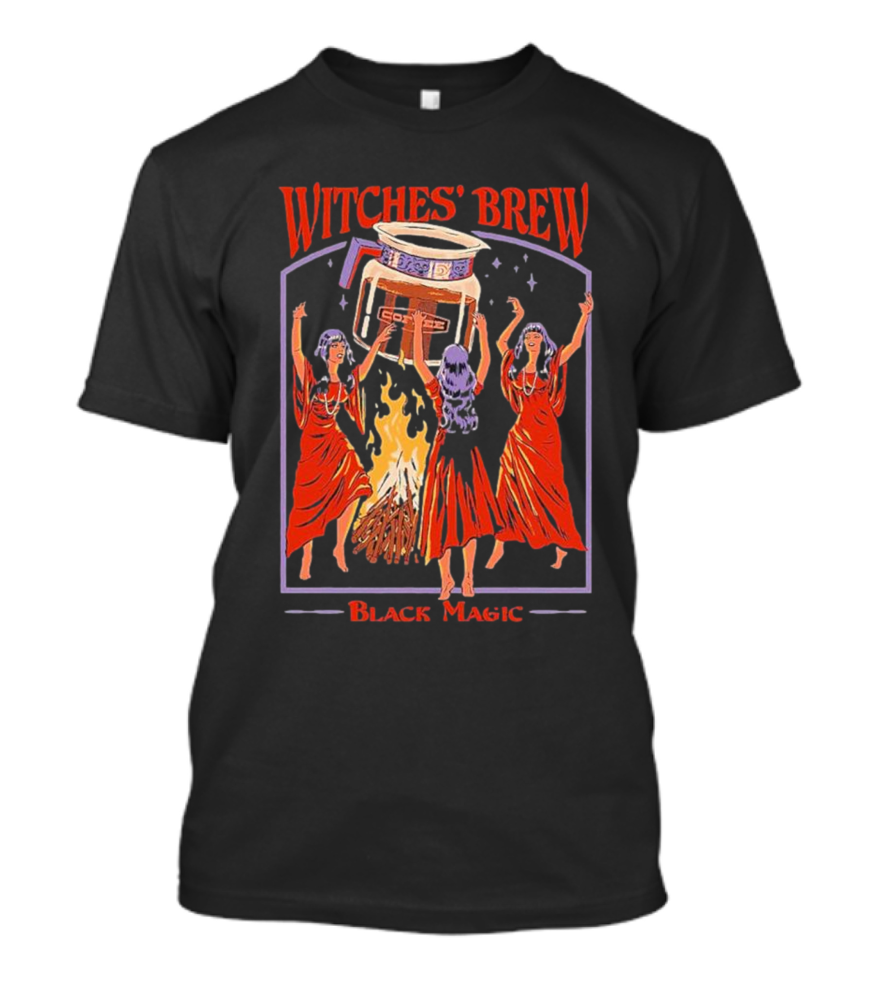 Witches’ Brew Black Magic Ritual Dance Around Cauldron T-Shirt
