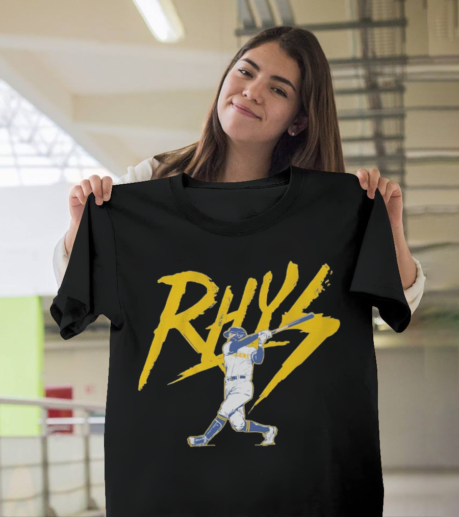 Rhys Lightning Milwaukee Brewers Baseball Player T-Shirt
