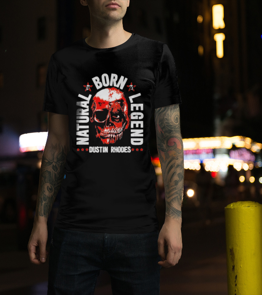 Dustin Rhodes Natural Born Legend Skull T-Shirt