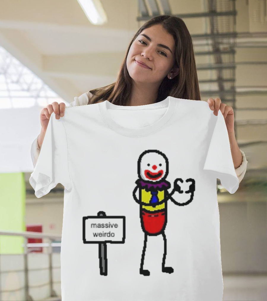 Gregg Doyel Massive Weirdo Clown Drawing T-Shirt