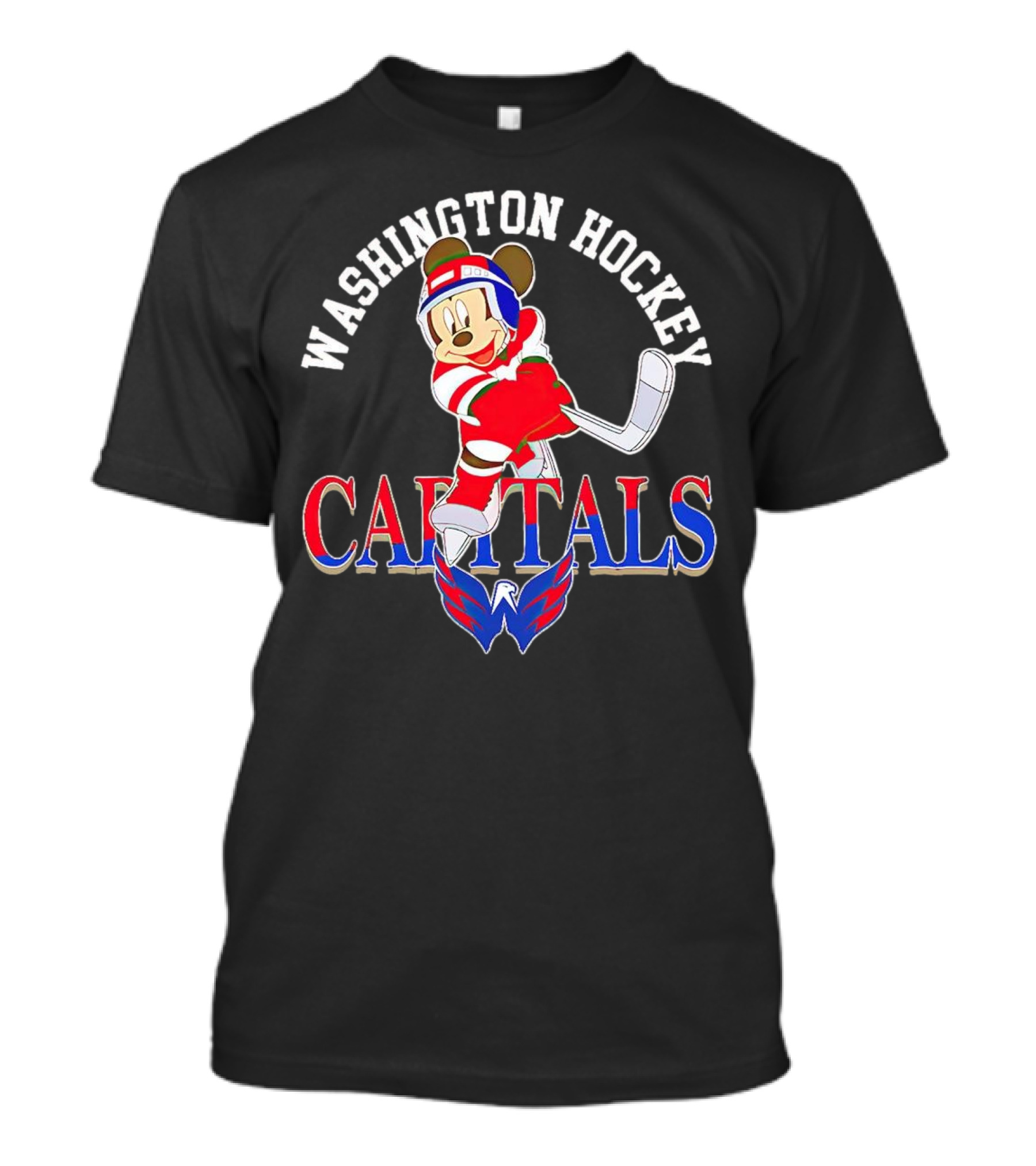 Washington Capitals Mickey Mouse Hockey Player T-Shirt