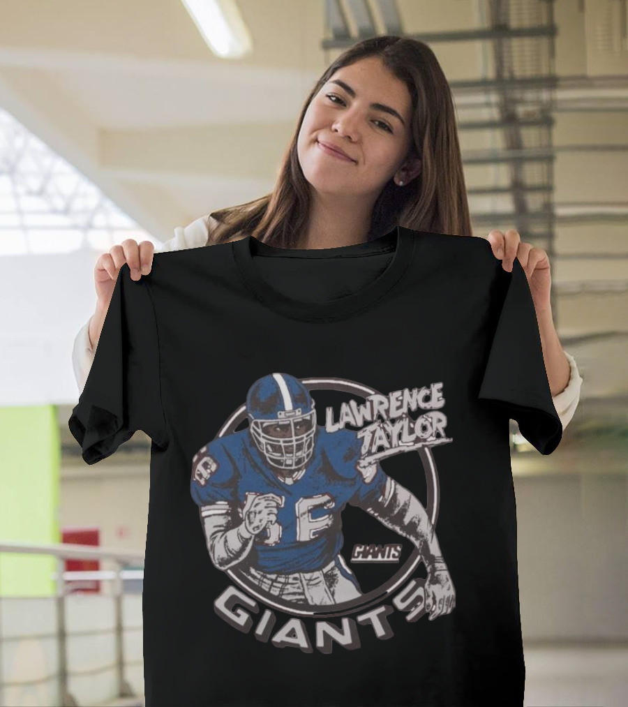 New York Giants Lawrence Taylor Giants Circle T-Shirt
