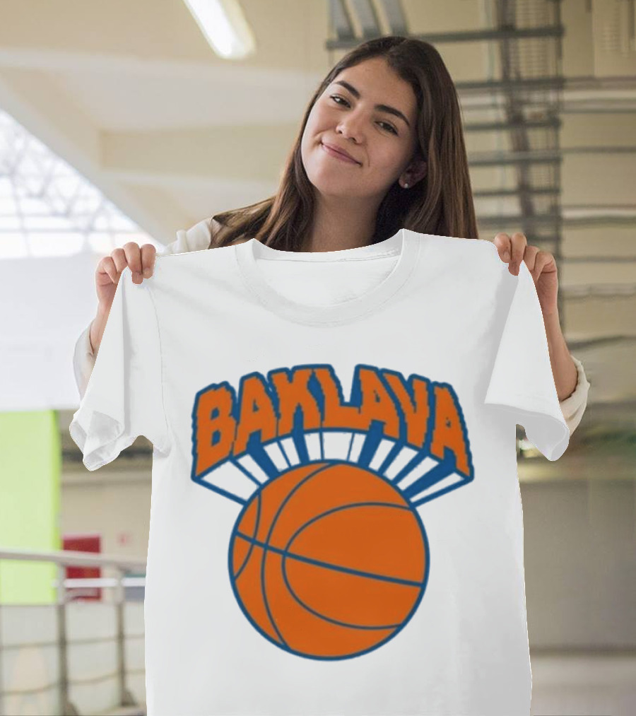Bronson Baklava NY Knicks Basketball T-Shirt