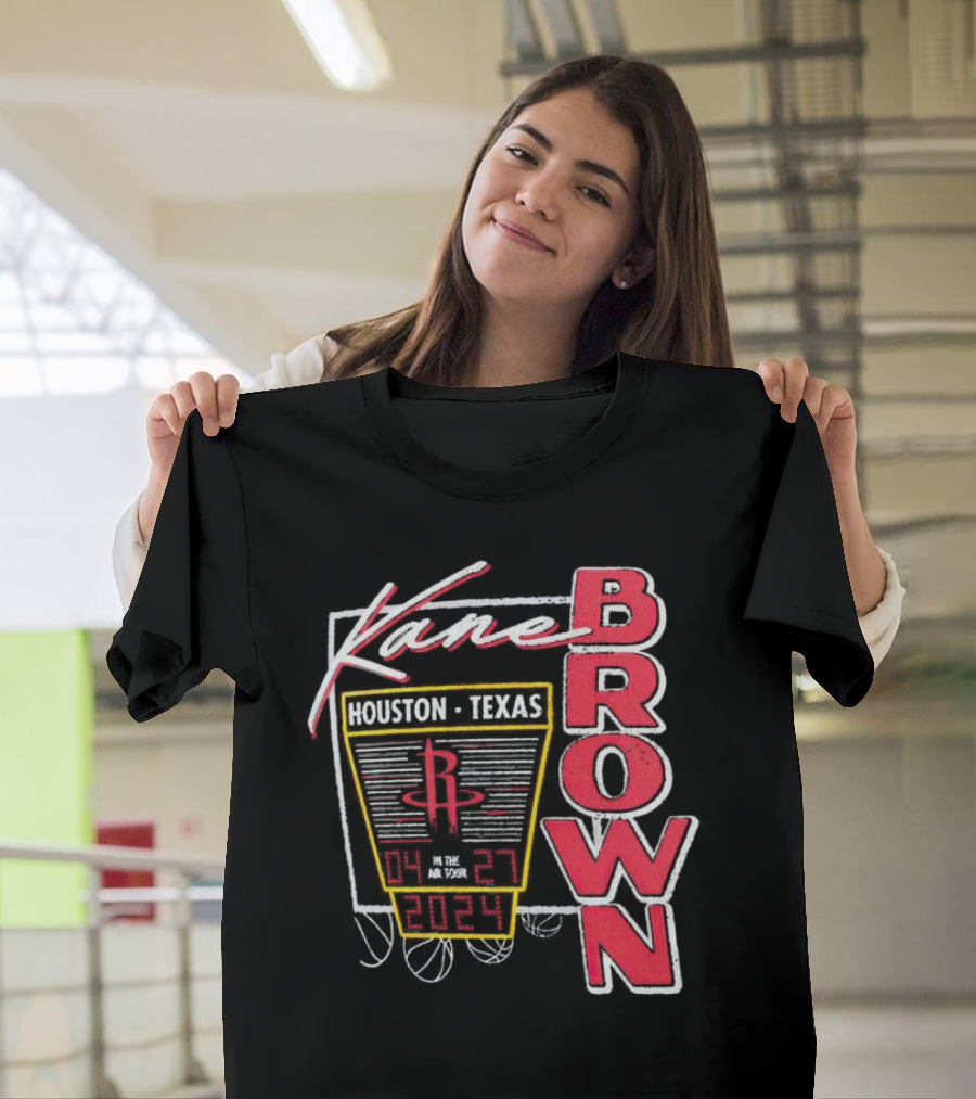 Kane Brown Houston Texas Rockets 04 27 2024 In the Air Tour T-Shirt