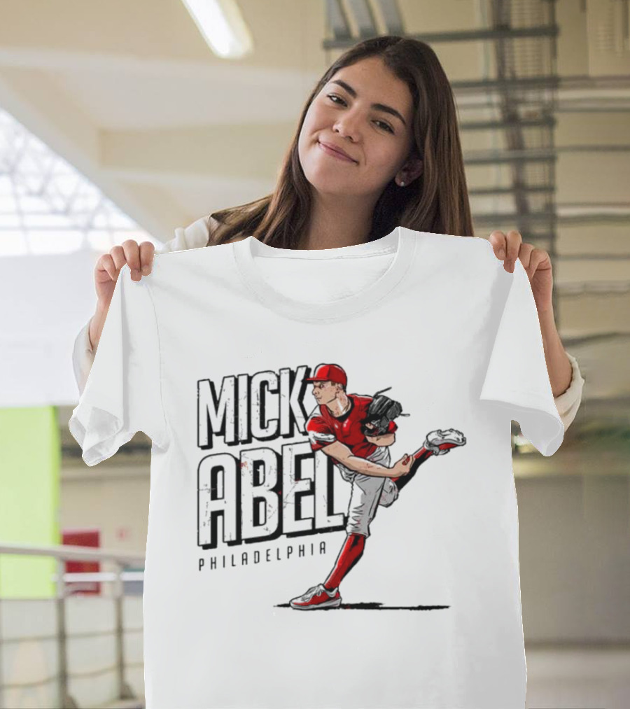 Mick Abel Philadelphia MLBPA Player Pitching Action T-Shirt