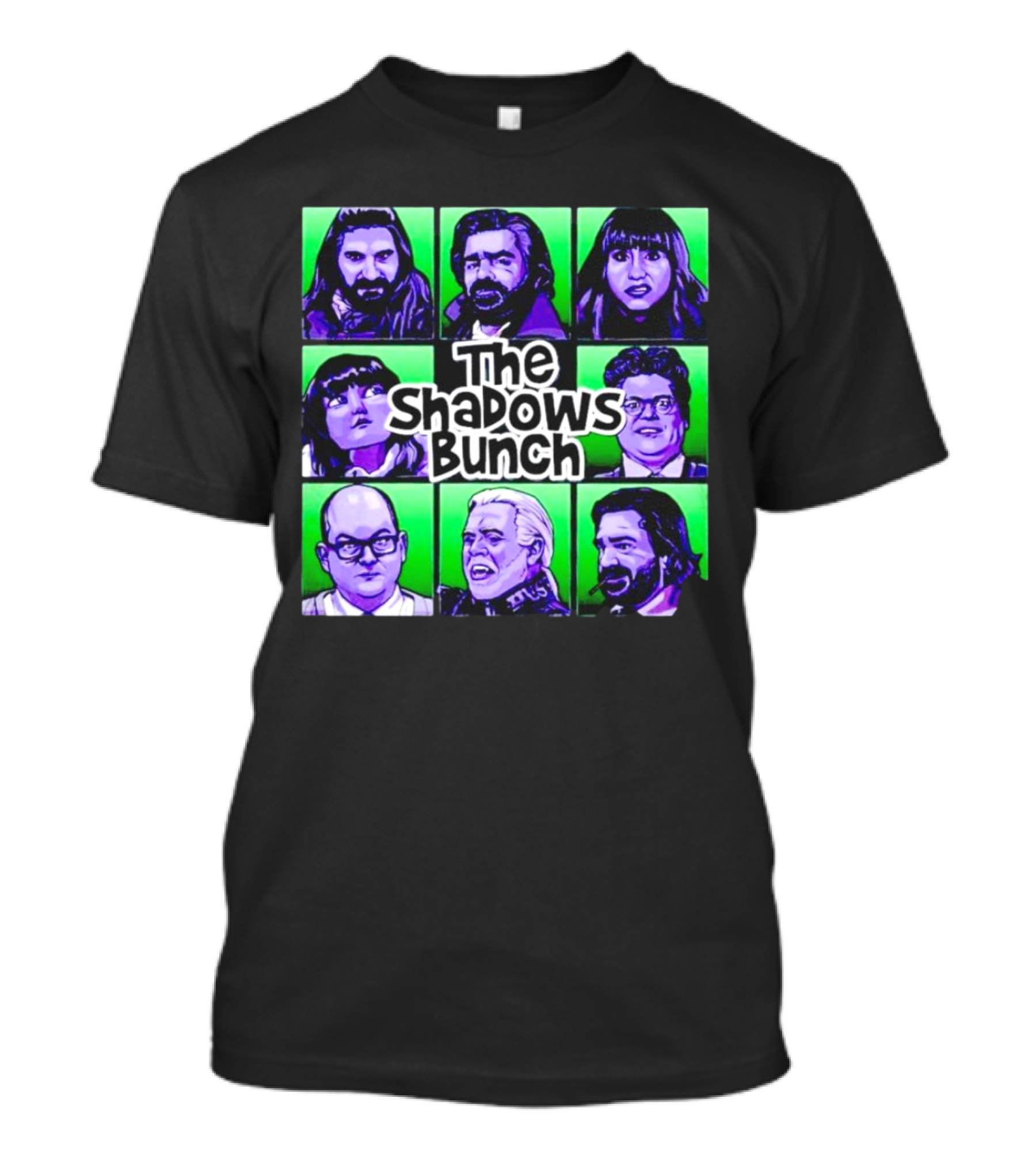The Shadows Bunch Characters Pop Art Collage T-Shirt