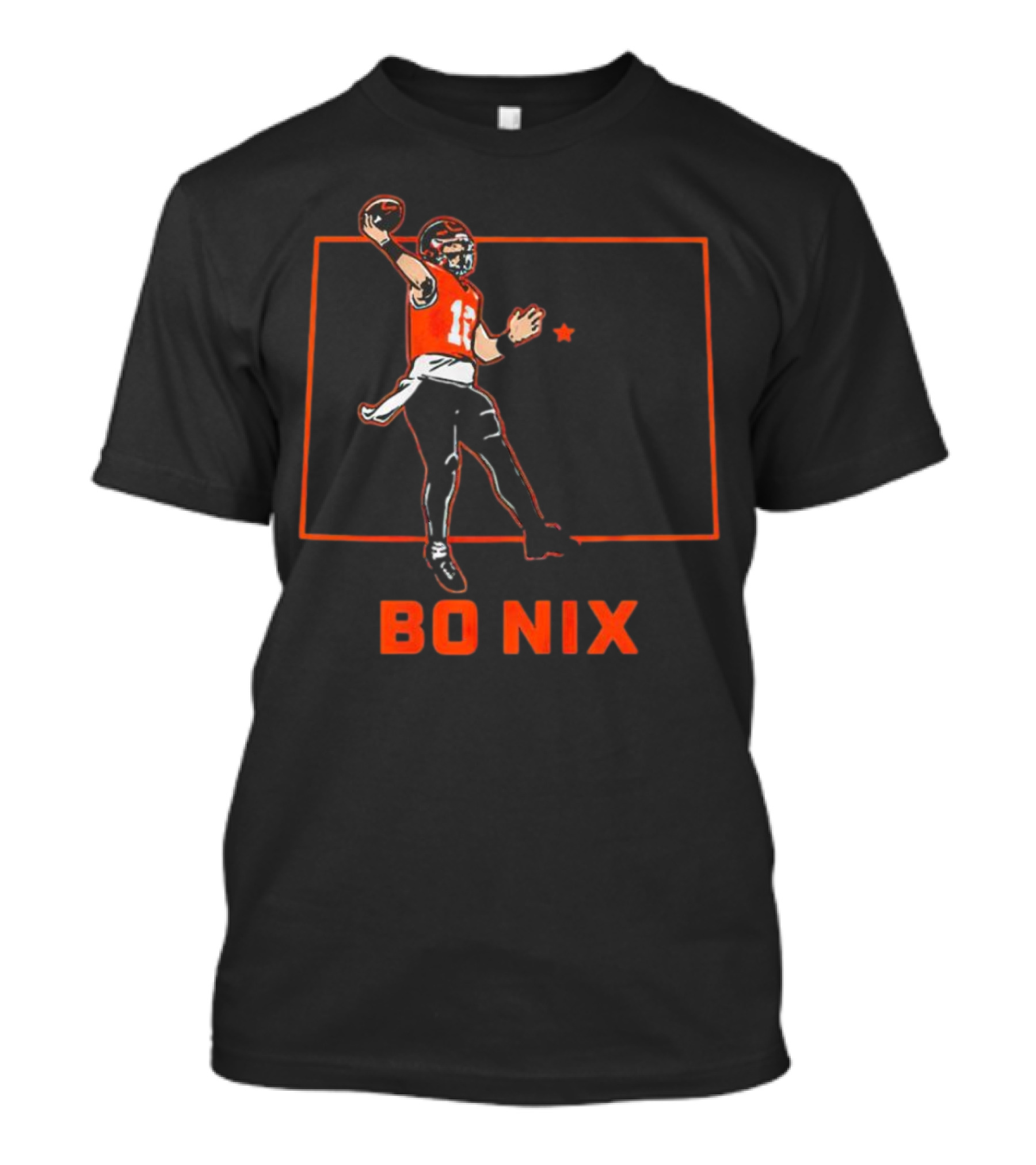 Bo Nix Football Star Player Denver Broncos T-Shirt