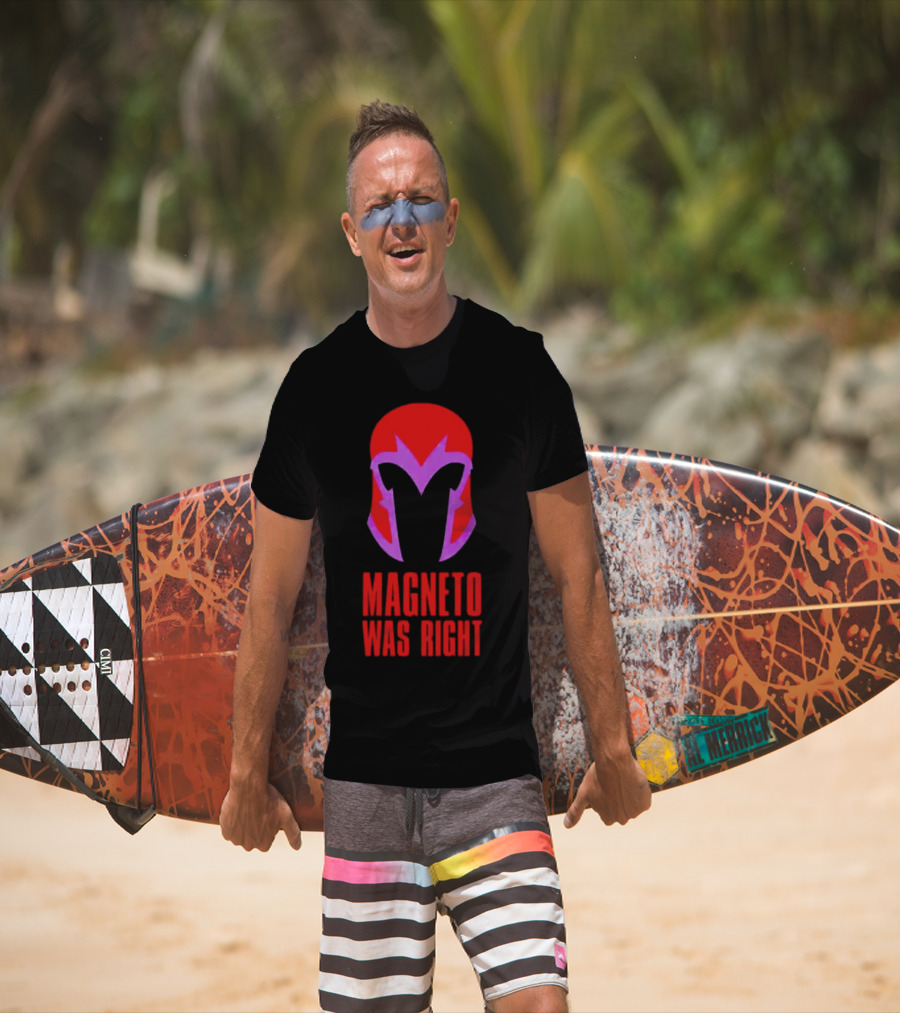 Magneto Was Right Helmet Icon Marvel Fan T-Shirt