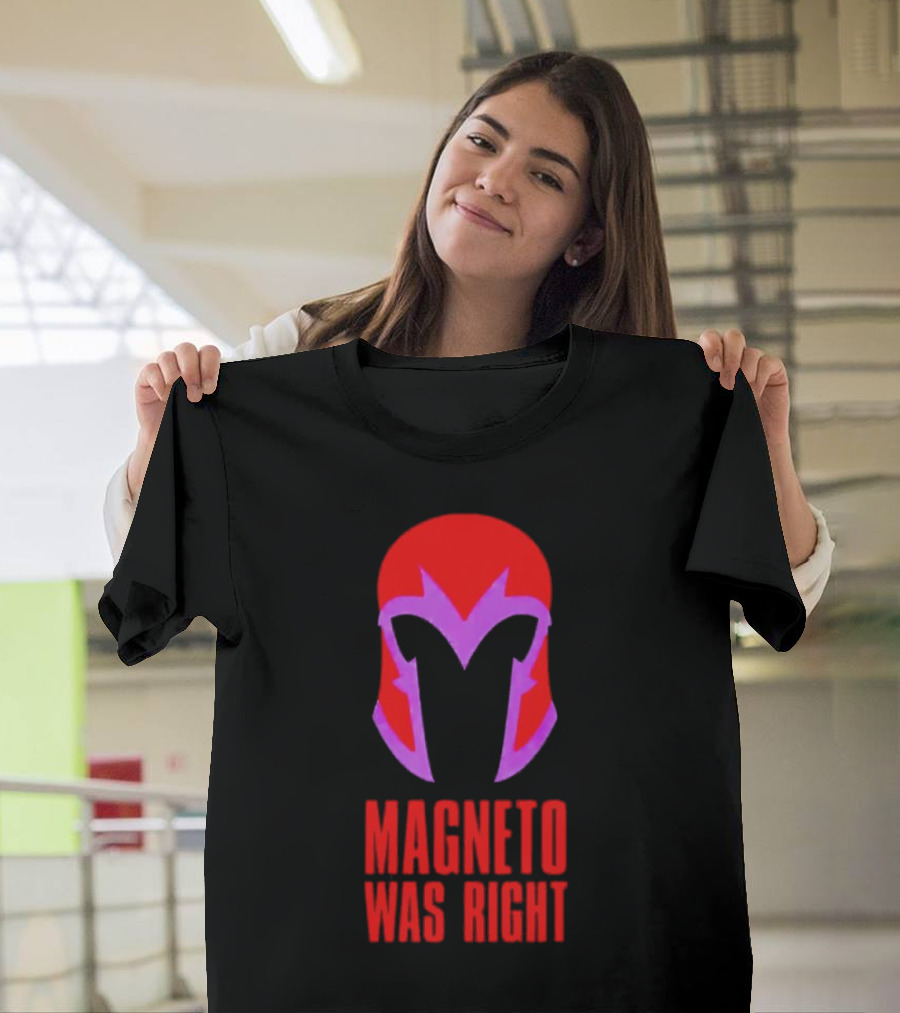 Magneto Was Right Helmet Icon Marvel Fan T-Shirt