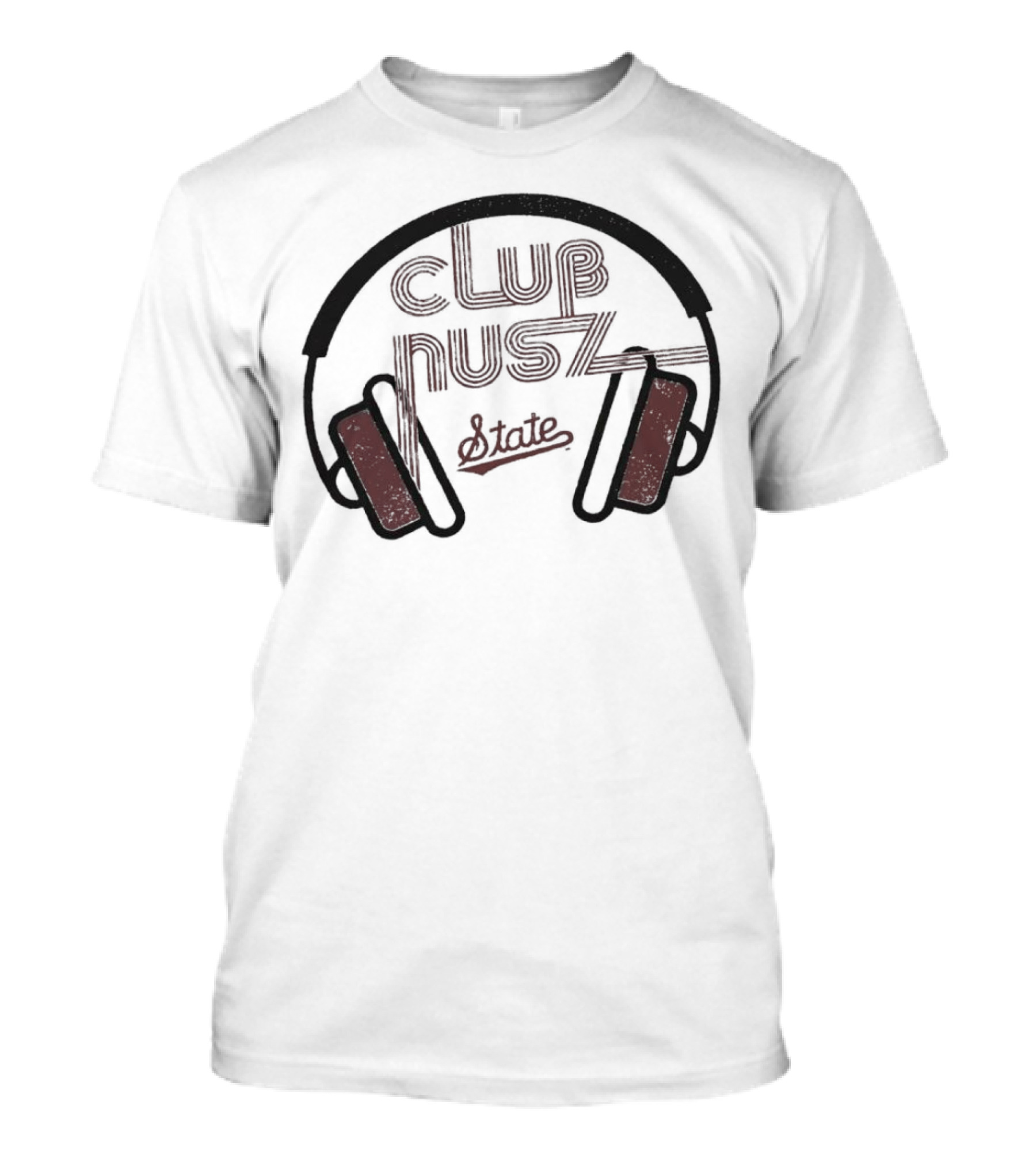 Mississippi State Club Nusz Headphones State T-Shirt