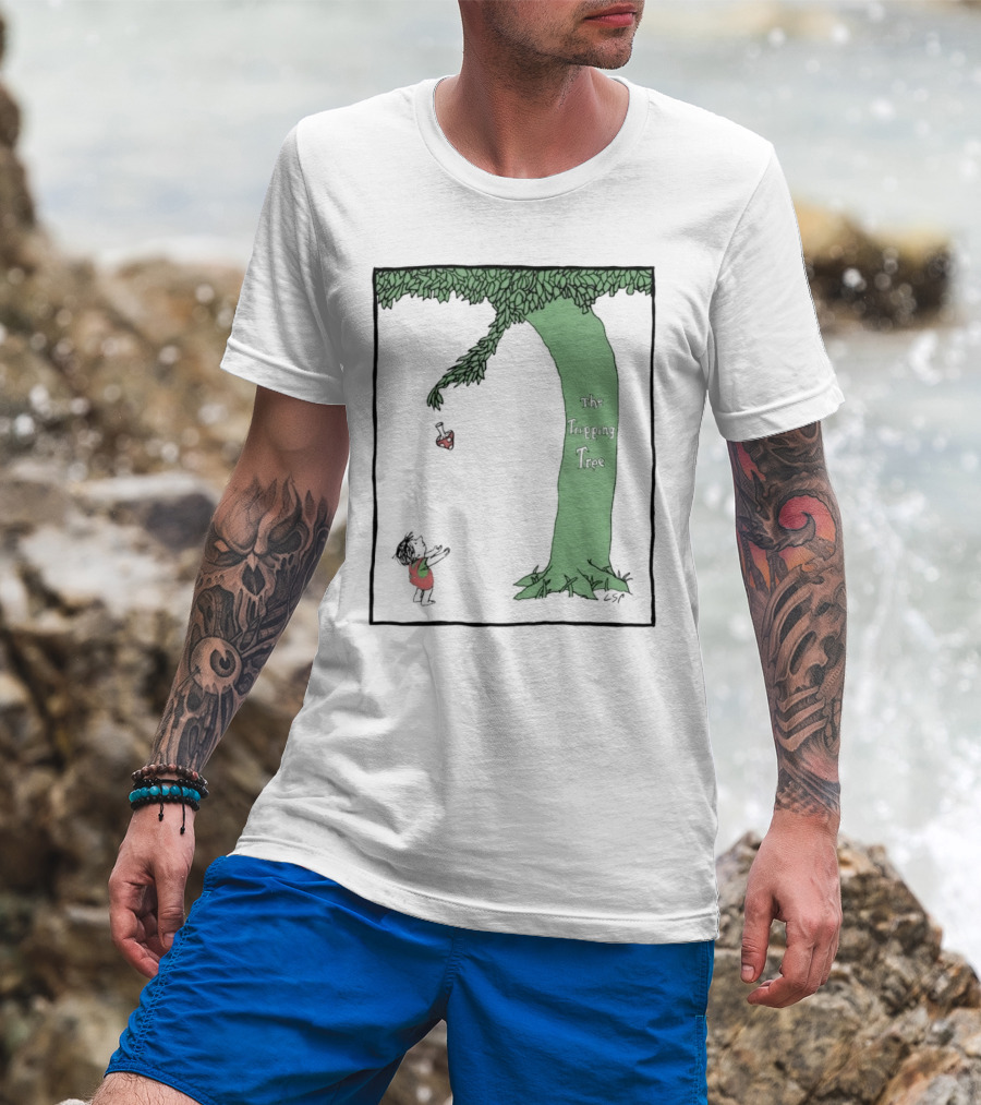 The Tripping Tree Heart Exchange Green Animation T-Shirt