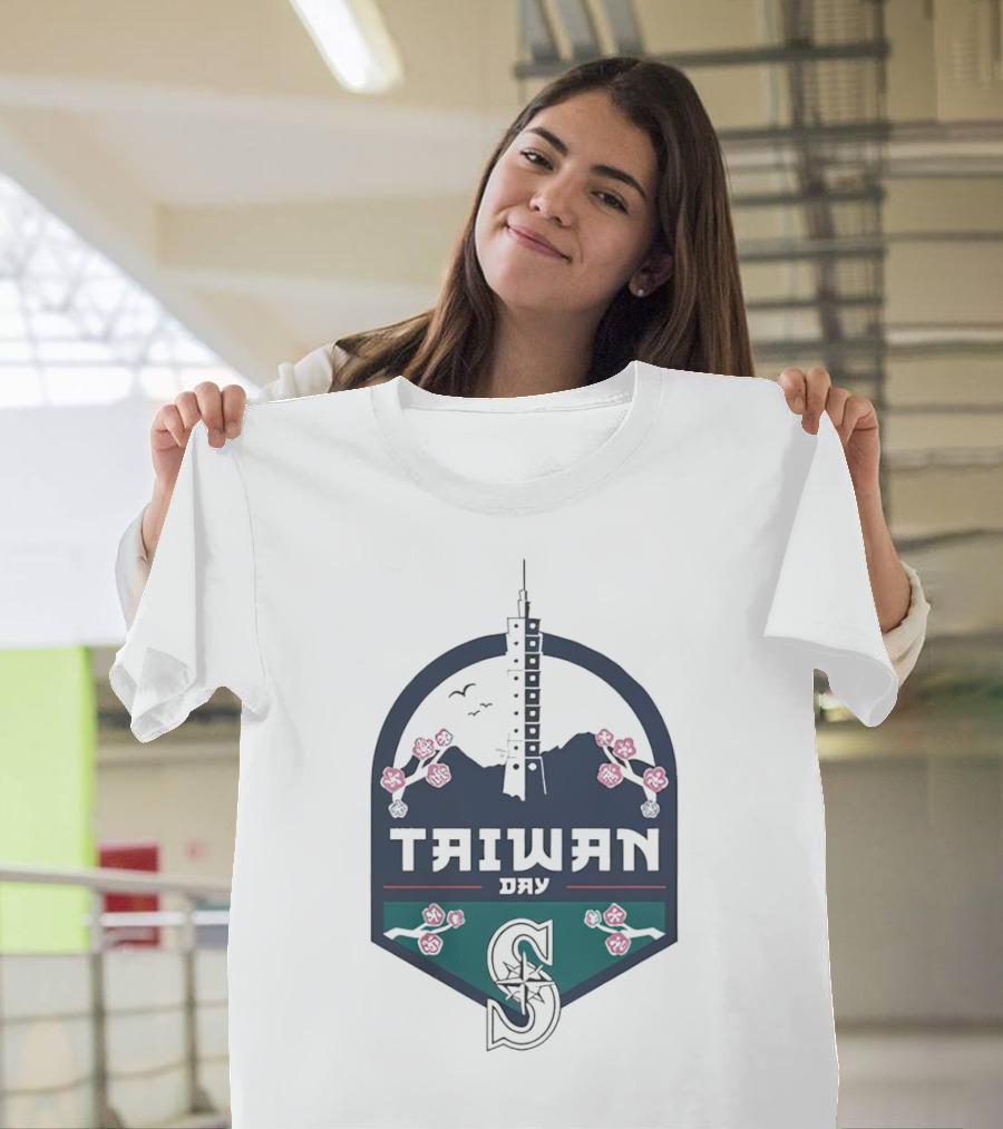 Taiwan Night Mariners Sakura Skyline T-Shirt