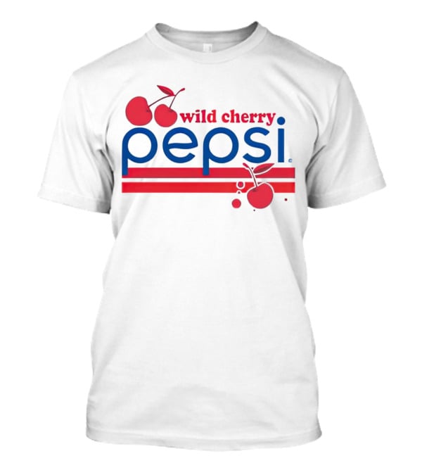 Pepsi Wild Cherry Retro Logo With Cherries T-Shirt