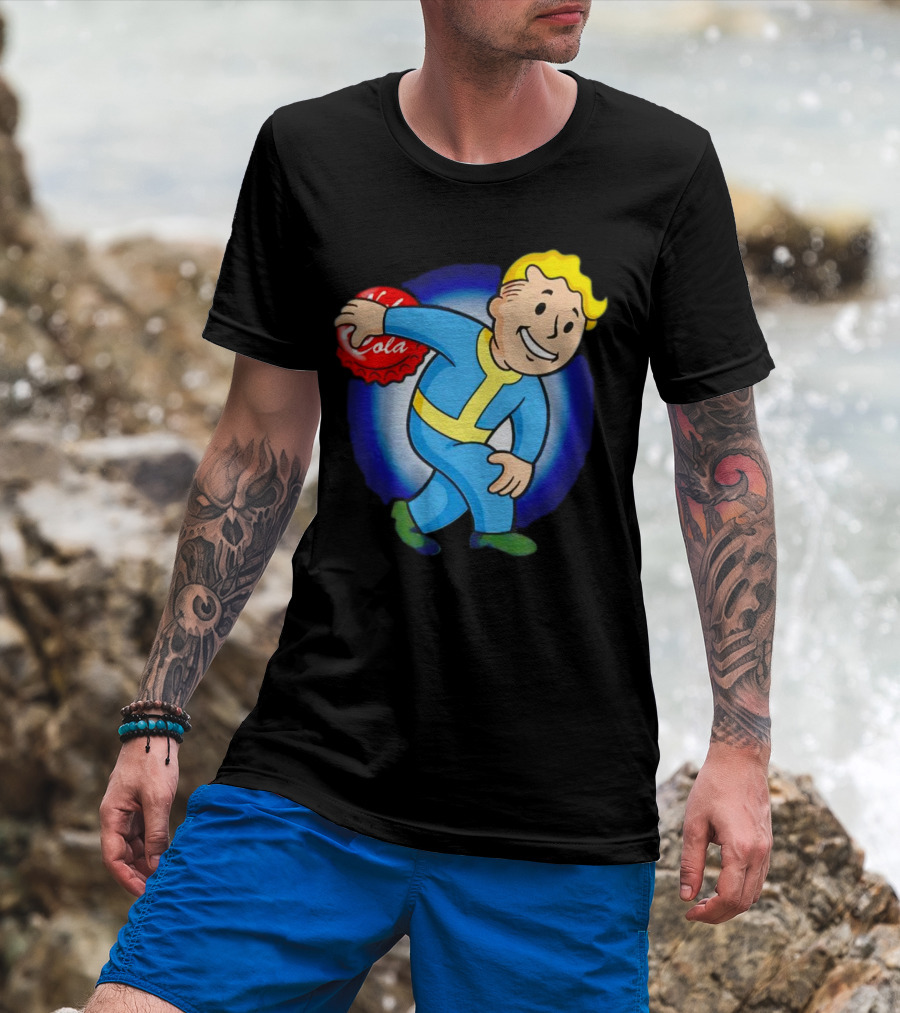 Vault Boy Nuka Cola Discobolus Pose T-Shirt