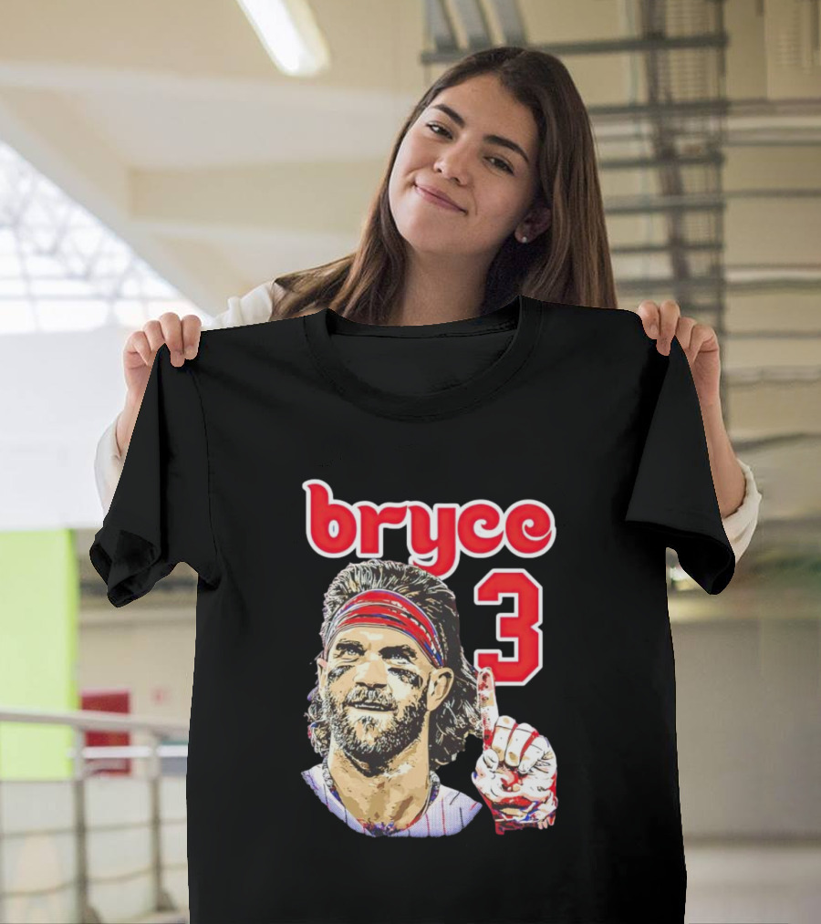 Bryce Harper 3 Finger Pose Fan T-Shirt