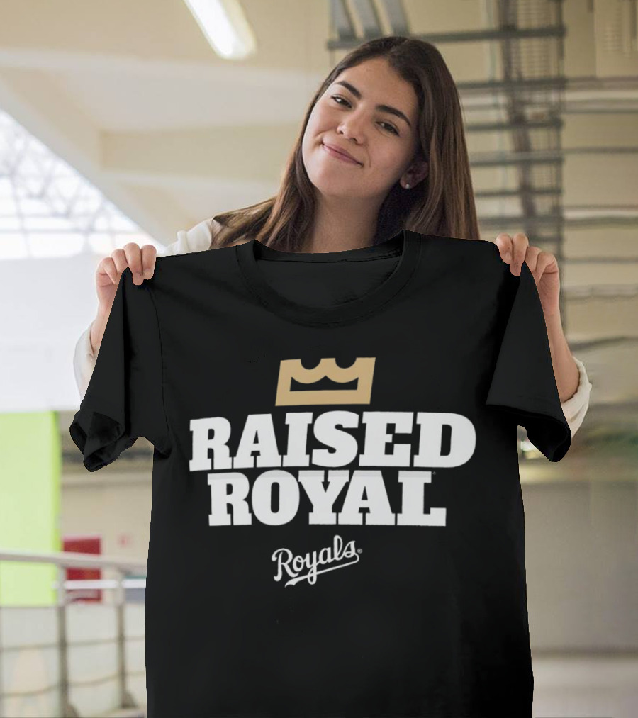 Kansas City Royals Raised Royal Royals Crown T-Shirt