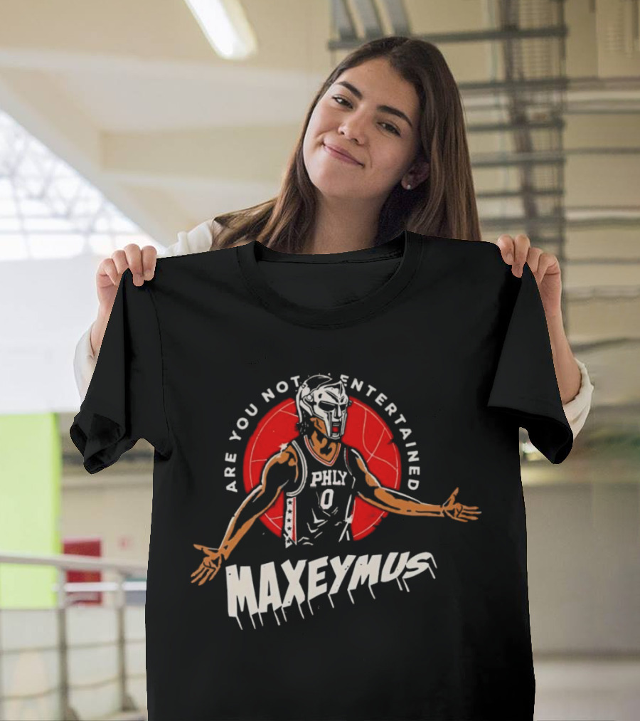 Maxeymus Are You Not Entertained Phly Basketball Gladiator T-Shirt