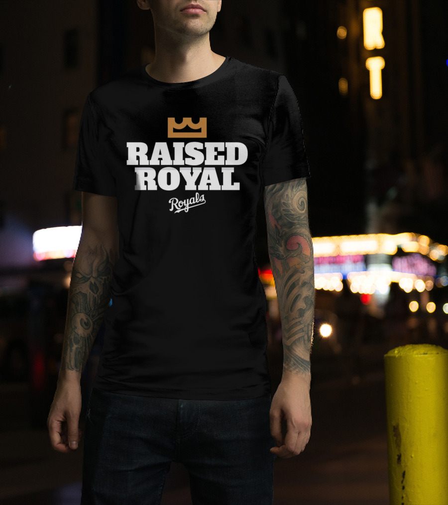 Raised Royal Kansas City Royals Baseball T-Shirt