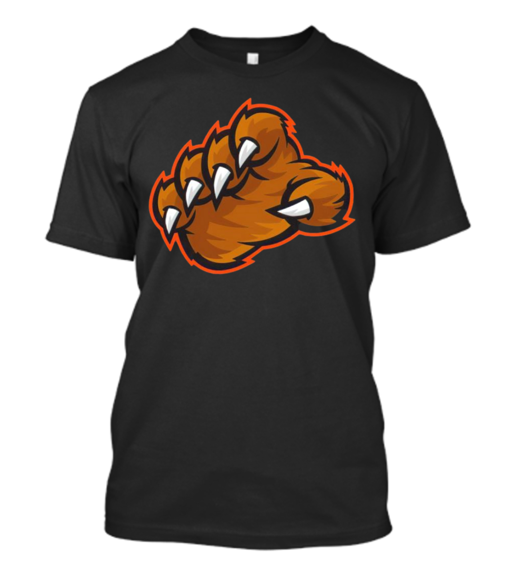 The Claw Bears Football Fierce Paw T-Shirt