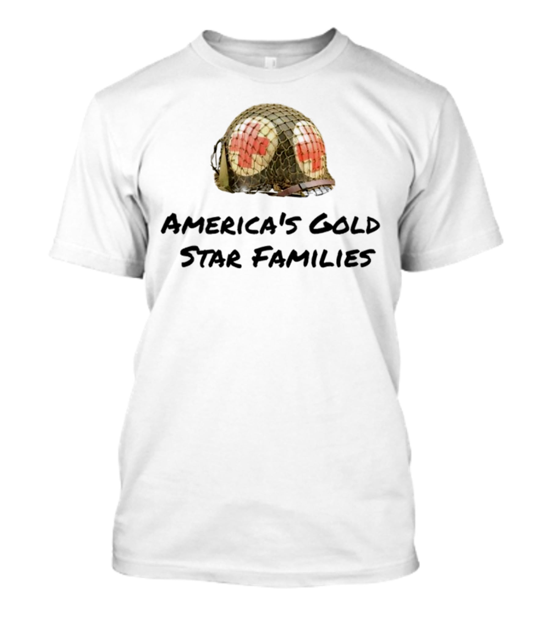 America's Gold Star Families Military Helmet Memorial T-Shirt