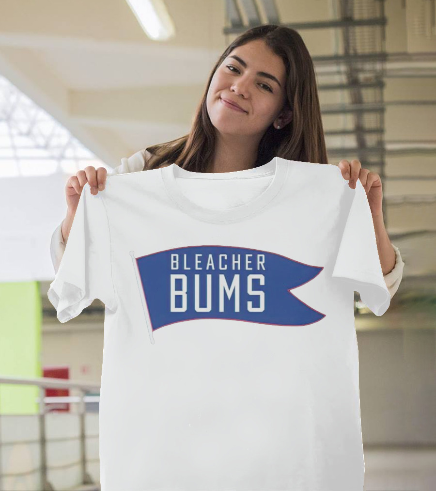Bleacher Bums Blue Flag Banner T-Shirt