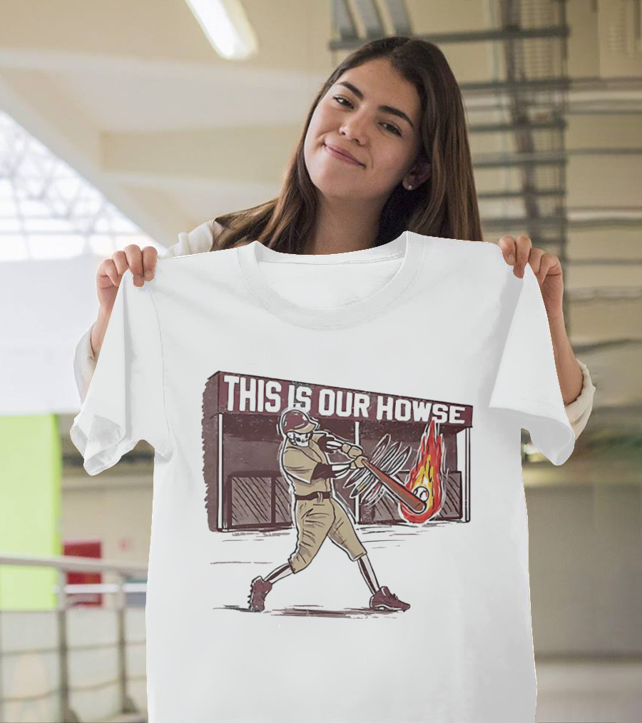 This Is Our Howse Baseball Flaming Bat Swing T-Shirt