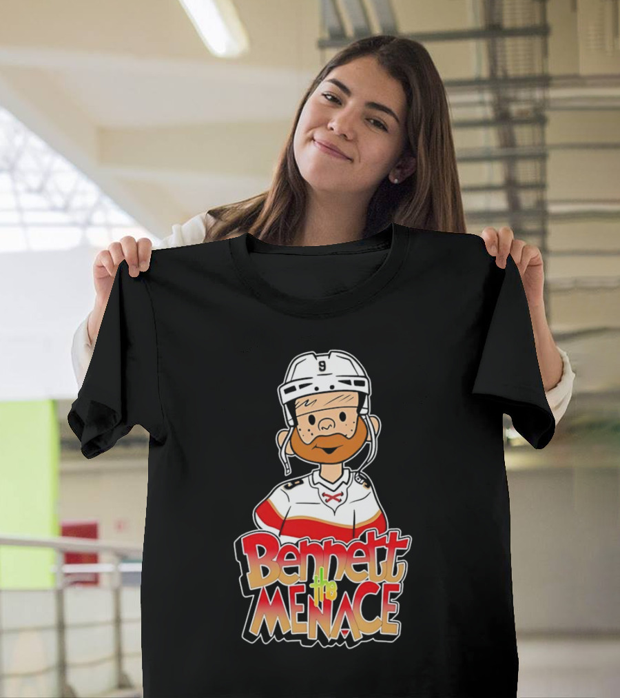 Bennett The Menace Florida Panthers Hockey Sam Bennett T-Shirt