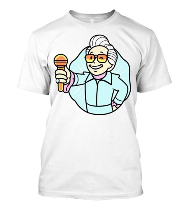 Vault Boy Elvis Microphone T-Shirt