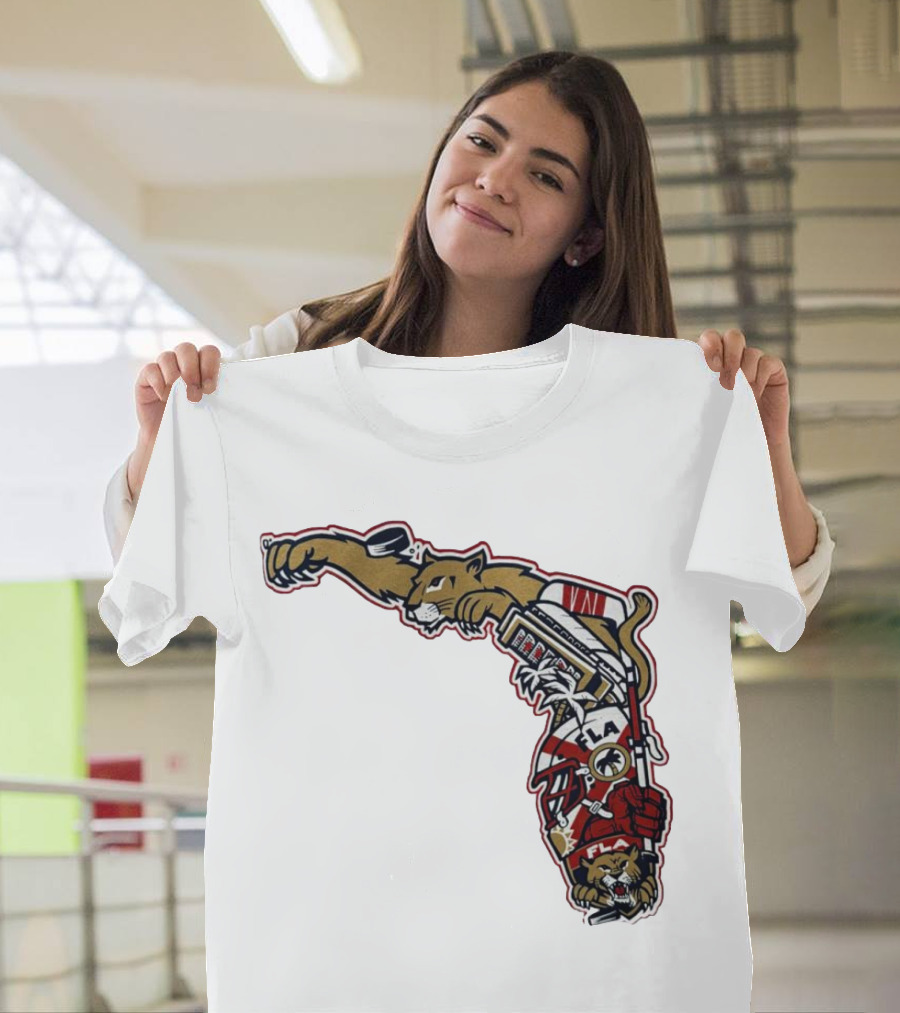 Florida Panthers Let's Hunt State Hockey T-Shirt