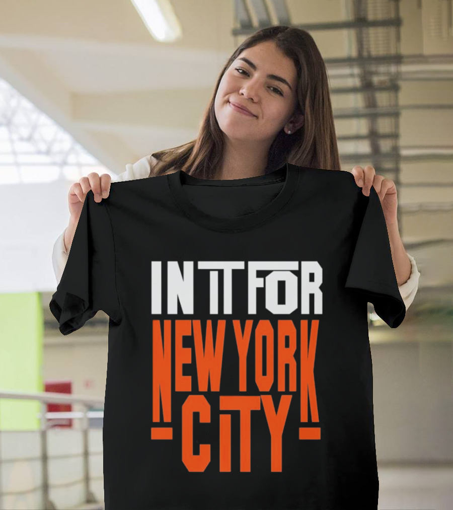 IN It For New York City Basketball Fans' Team Spirit T-Shirt
