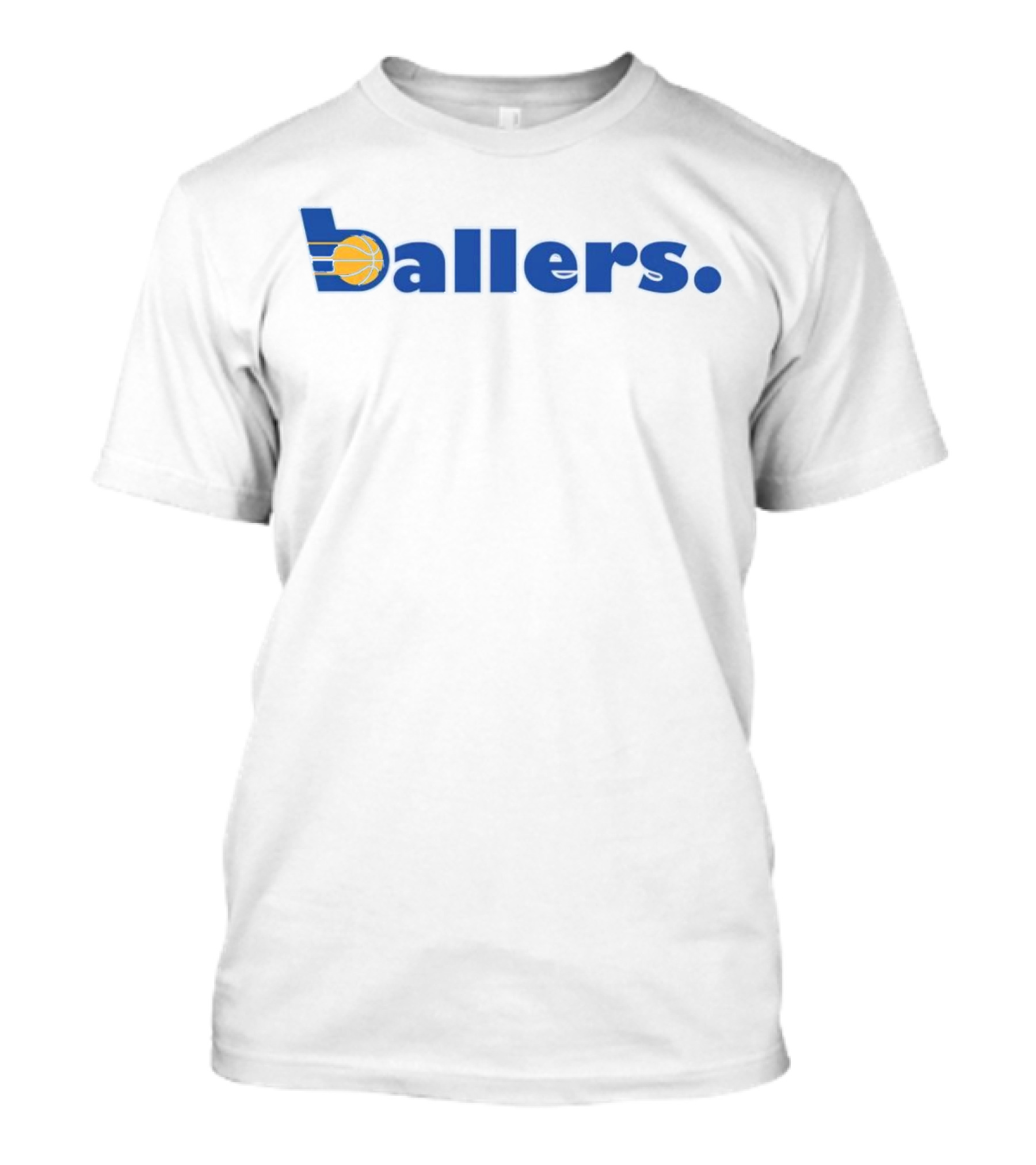 Indiana Pacers Ballers Basketball Logo-Inspired Playful T-Shirt
