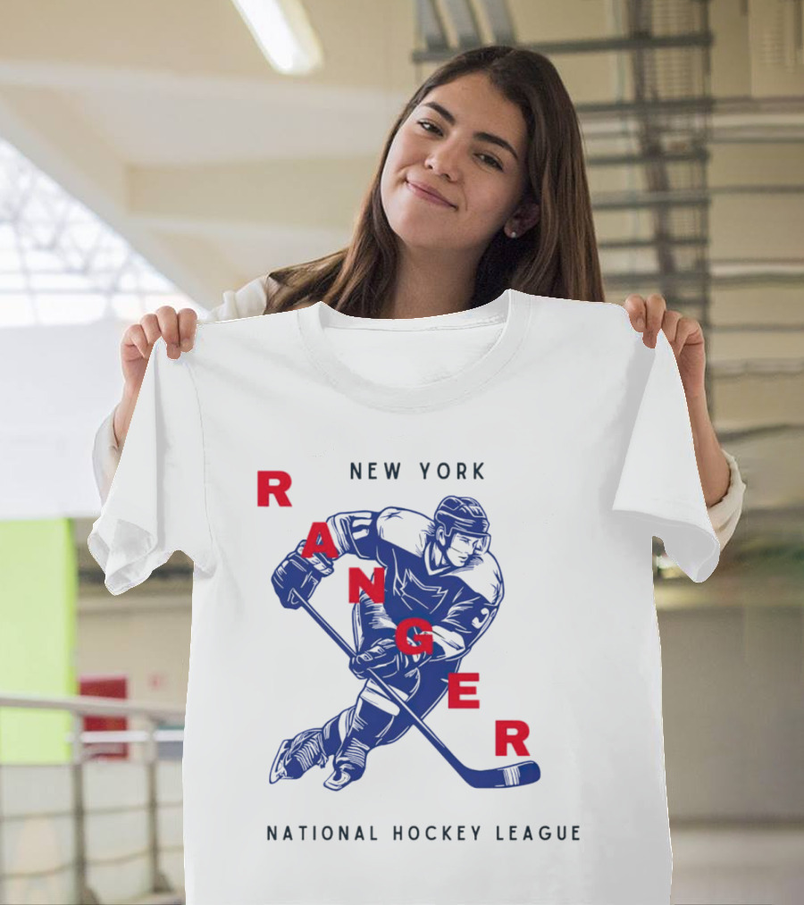 New York Ranger National Hockey League Vintage Player T-Shirt