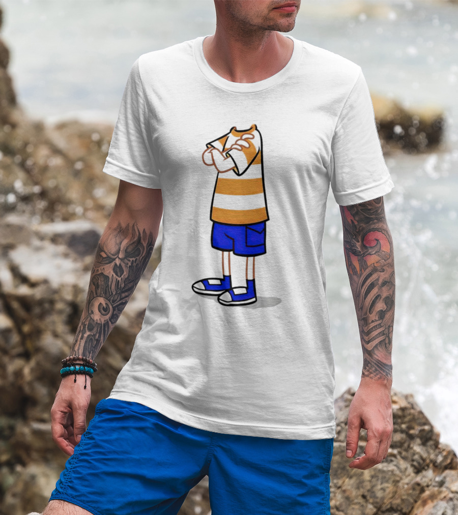 Phineas Ferb Cartoon Style Stun Body Outfit Blue Shorts T-Shirt