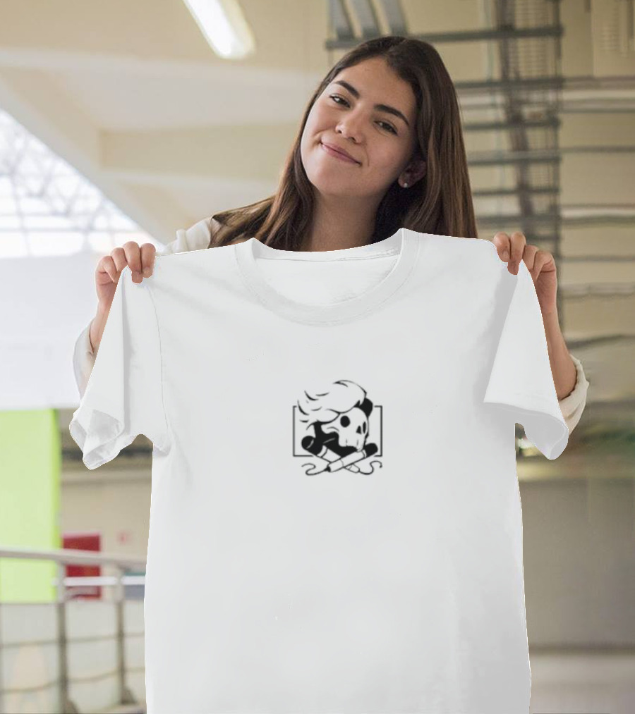 Rustage Pirate Skull and Crossbones Emblem T-Shirt