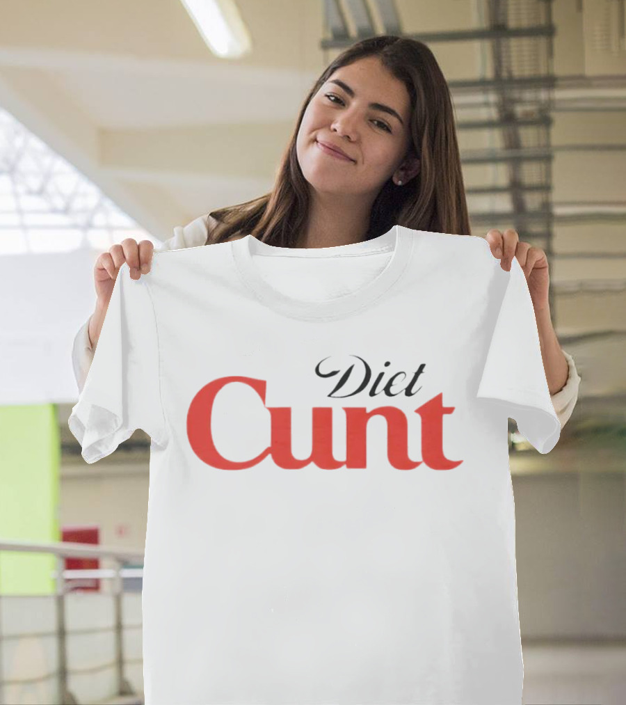 Diet Cunt Text In Classic Soft Drink Typography T-Shirt